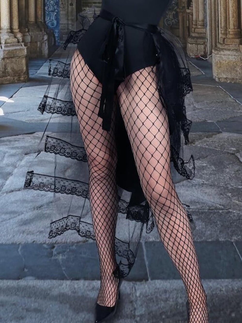 Gothic Steampunk Tulle Bustle Skirt